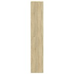 vidaXL Bibliotecă, stejar sonoma, 100x33x187,5 cm, lemn prelucrat vidaXL Bibliotecă, stejar sonoma, 100x33x187,5 cm, lemn prelucrat