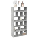 vidaXL Bibliotecă, gri beton, 100x33x187,5 cm, lemn prelucrat vidaXL Bibliotecă, gri beton, 100x33x187,5 cm, lemn prelucrat