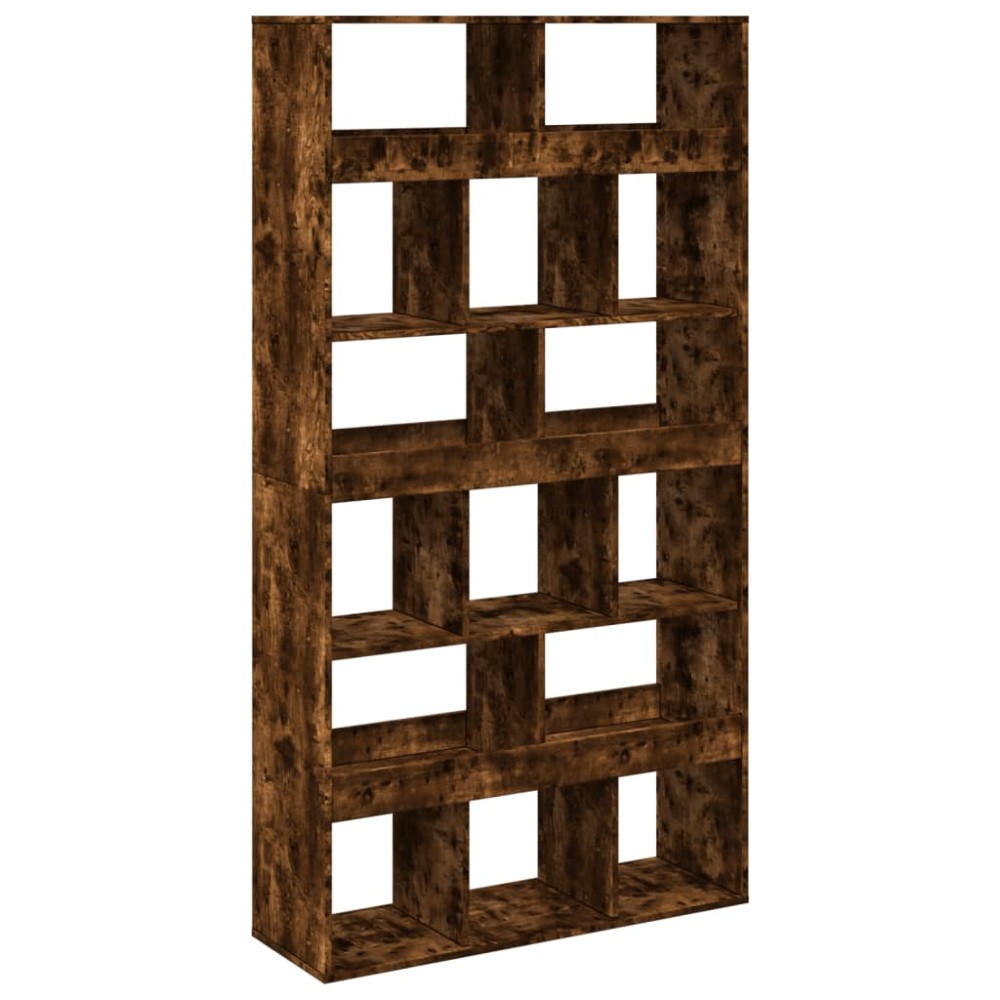 vidaXL Bibliotecă, stejar fumuriu, 100x33x187,5 cm, lemn prelucrat