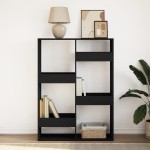 vidaXL Bibliotecă, negru, 100x33x135 cm, lemn prelucrat vidaXL Bibliotecă, negru, 100x33x135 cm, lemn prelucrat