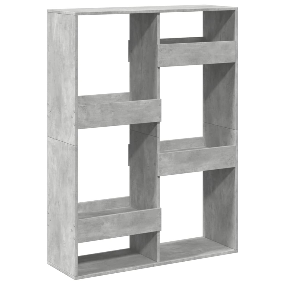 vidaXL Bibliotecă, gri beton, 100x33x135 cm, lemn prelucrat