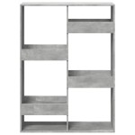 vidaXL Bibliotecă, gri beton, 100x33x135 cm, lemn prelucrat vidaXL Bibliotecă, gri beton, 100x33x135 cm, lemn prelucrat