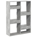 vidaXL Bibliotecă, gri beton, 100x33x135 cm, lemn prelucrat vidaXL Bibliotecă, gri beton, 100x33x135 cm, lemn prelucrat