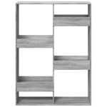 vidaXL Bibliotecă, gri sonoma, 100x33x135 cm, lemn prelucrat vidaXL Bibliotecă, gri sonoma, 100x33x135 cm, lemn prelucrat
