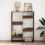vidaXL Bibliotecă, stejar maro, 100x33x135 cm, lemn prelucrat