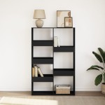 vidaXL Bibliotecă, negru, 100x33x155,5 cm, lemn prelucrat vidaXL Bibliotecă, negru, 100x33x155,5 cm, lemn prelucrat