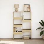 vidaXL Bibliotecă, stejar sonoma, 100x33x155,5 cm, lemn prelucrat vidaXL Bibliotecă, stejar sonoma, 100x33x155,5 cm, lemn prelucrat