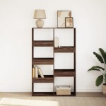 vidaXL Bibliotecă, stejar maro, 100x33x155,5 cm, lemn prelucrat