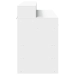 vidaXL Birou cu lumini LED, alb, 120x55x91 cm, lemn prelucrat vidaXL Birou cu lumini LED, alb, 120x55x91 cm, lemn prelucrat