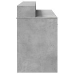 vidaXL Birou cu lumini LED, gri beton, 120x55x91 cm, lemn prelucrat vidaXL Birou cu lumini LED, gri beton, 120x55x91 cm, lemn prelucrat
