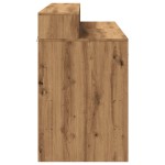 vidaXL Birou cu lumini LED stejar artizanal 120x55x91cm lemn prelucrat vidaXL Birou cu lumini LED stejar artizanal 120x55x91cm lemn prelucrat