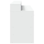 vidaXL Birou cu lumini LED, alb, 140x55x91 cm, lemn prelucrat vidaXL Birou cu lumini LED, alb, 140x55x91 cm, lemn prelucrat