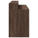 vidaXL Birou cu lumini LED, stejar maro, 140x55x91 cm, lemn prelucrat vidaXL Birou cu lumini LED, stejar maro, 140x55x91 cm, lemn prelucrat