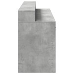 vidaXL Birou cu lumini LED, gri beton, 160x55x91 cm, lemn prelucrat vidaXL Birou cu lumini LED, gri beton, 160x55x91 cm, lemn prelucrat