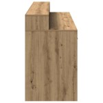 vidaXL Birou cu lumini LED stejar artizanal 160x55x91cm lemn prelucrat vidaXL Birou cu lumini LED stejar artizanal 160x55x91cm lemn prelucrat