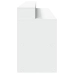 vidaXL Birou cu lumini LED, alb, 200x55x91 cm, lemn prelucrat vidaXL Birou cu lumini LED, alb, 200x55x91 cm, lemn prelucrat