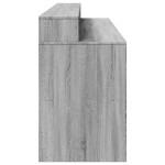 vidaXL Birou cu lumini LED, gri sonoma, 200x55x91 cm, lemn prelucrat vidaXL Birou cu lumini LED, gri sonoma, 200x55x91 cm, lemn prelucrat