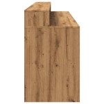 vidaXL Birou cu lumini LED stejar artizanal 200x55x91cm lemn prelucrat vidaXL Birou cu lumini LED stejar artizanal 200x55x91cm lemn prelucrat