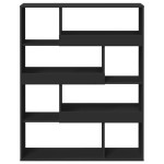 vidaXL Separator de cameră, negru, 100x33x125,5 cm, lemn prelucrat vidaXL Separator de cameră, negru, 100x33x125,5 cm, lemn prelucrat