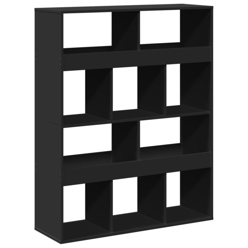 vidaXL Separator de cameră, negru, 100x33x125,5 cm, lemn prelucrat