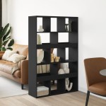 vidaXL Separator de cameră, negru, 100x33x156,5 cm, lemn prelucrat vidaXL Separator de cameră, negru, 100x33x156,5 cm, lemn prelucrat
