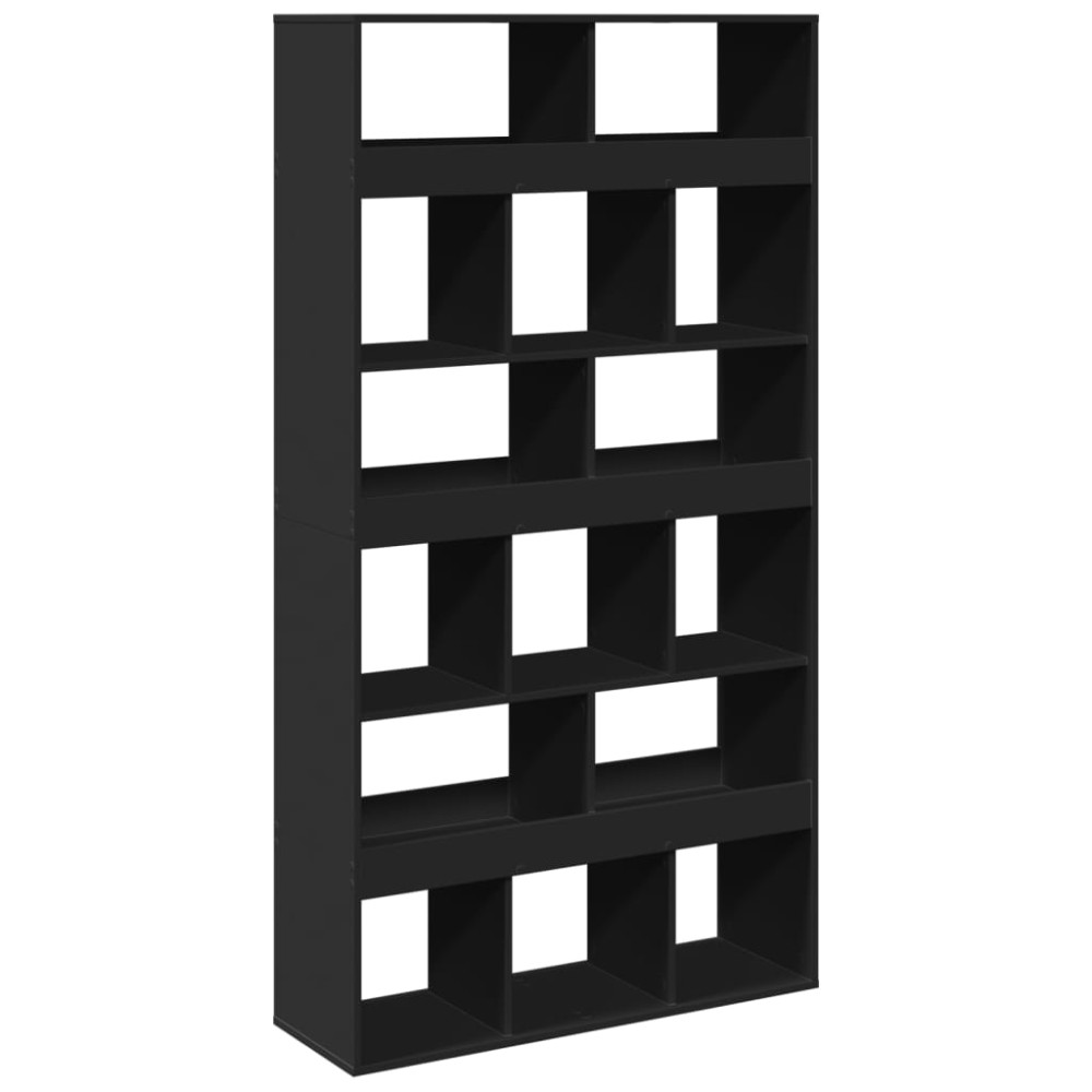 vidaXL Separator de cameră, negru, 100x33x187,5 cm, lemn prelucrat