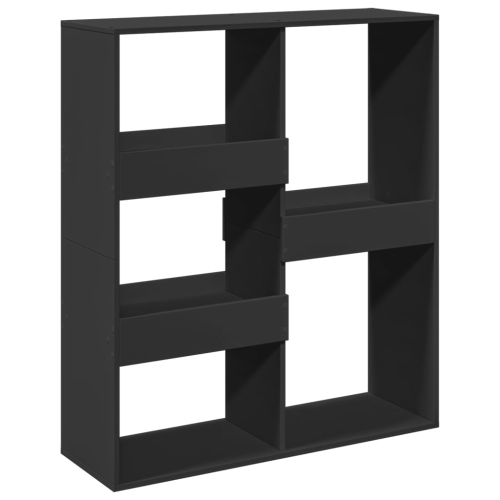 vidaXL Separator de cameră, negru, 100x33x115 cm, lemn prelucrat