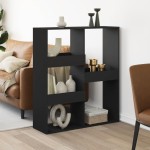 vidaXL Separator de cameră, negru, 100x33x115 cm, lemn prelucrat vidaXL Separator de cameră, negru, 100x33x115 cm, lemn prelucrat