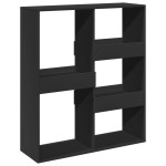 vidaXL Separator de cameră, negru, 100x33x115 cm, lemn prelucrat vidaXL Separator de cameră, negru, 100x33x115 cm, lemn prelucrat