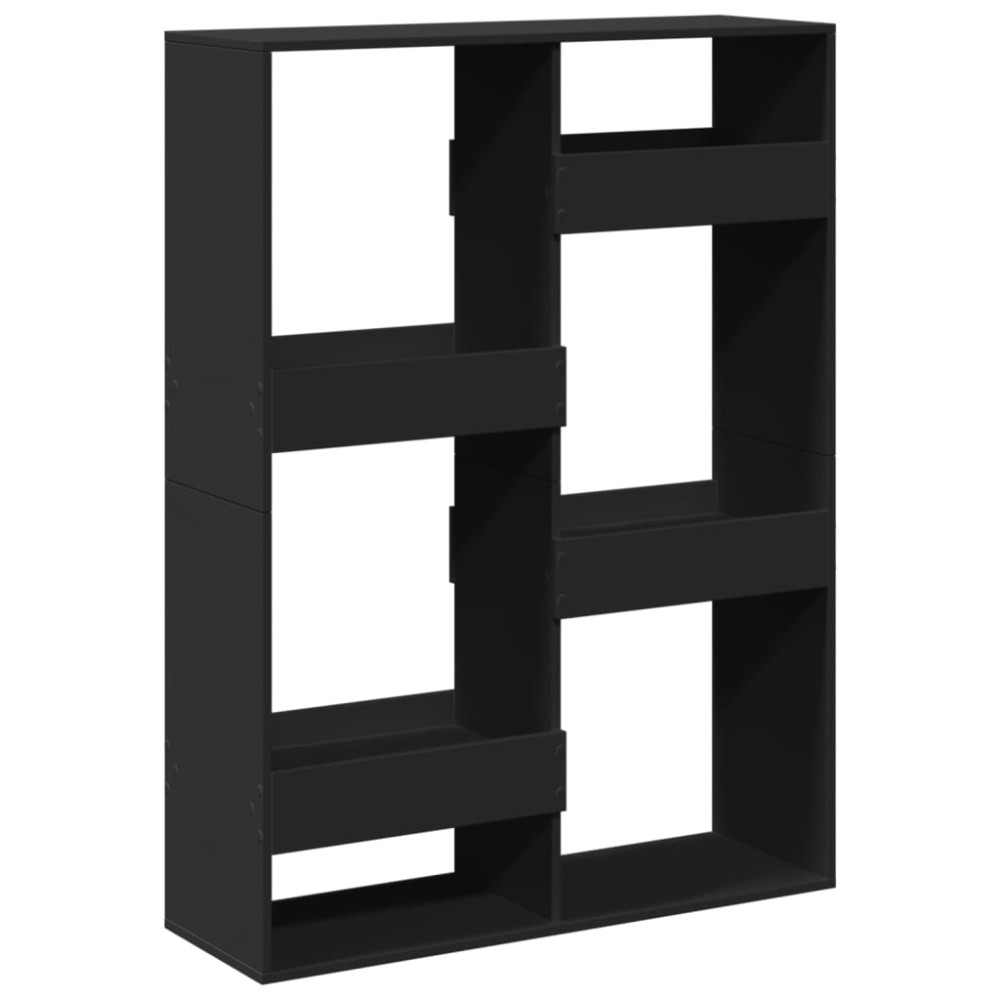 vidaXL Separator de cameră, negru, 100x33x135 cm, lemn prelucrat