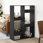 vidaXL Separator de cameră, negru, 100x33x135 cm, lemn prelucrat vidaXL Separator de cameră, negru, 100x33x135 cm, lemn prelucrat