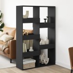 vidaXL Separator de cameră, negru, 100x33x155,5 cm, lemn prelucrat vidaXL Separator de cameră, negru, 100x33x155,5 cm, lemn prelucrat