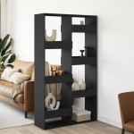 vidaXL Separator de cameră, negru, 100x33x175 cm, lemn prelucrat vidaXL Separator de cameră, negru, 100x33x175 cm, lemn prelucrat