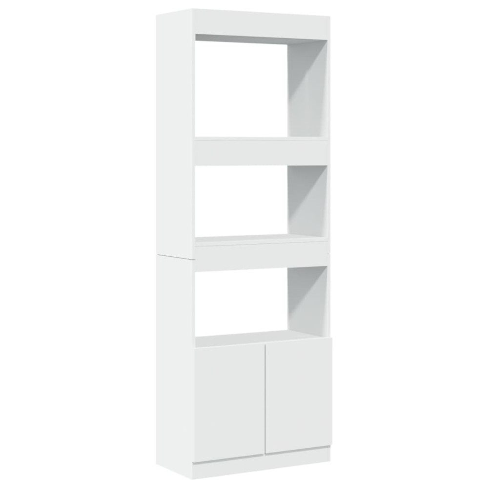 vidaXL Dulap înalt, alb, 63x33x180 cm, lemn prelucrat
