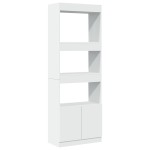 vidaXL Dulap înalt, alb, 63x33x180 cm, lemn prelucrat vidaXL Dulap înalt, alb, 63x33x180 cm, lemn prelucrat