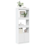 vidaXL Dulap înalt, alb, 63x33x180 cm, lemn prelucrat vidaXL Dulap înalt, alb, 63x33x180 cm, lemn prelucrat