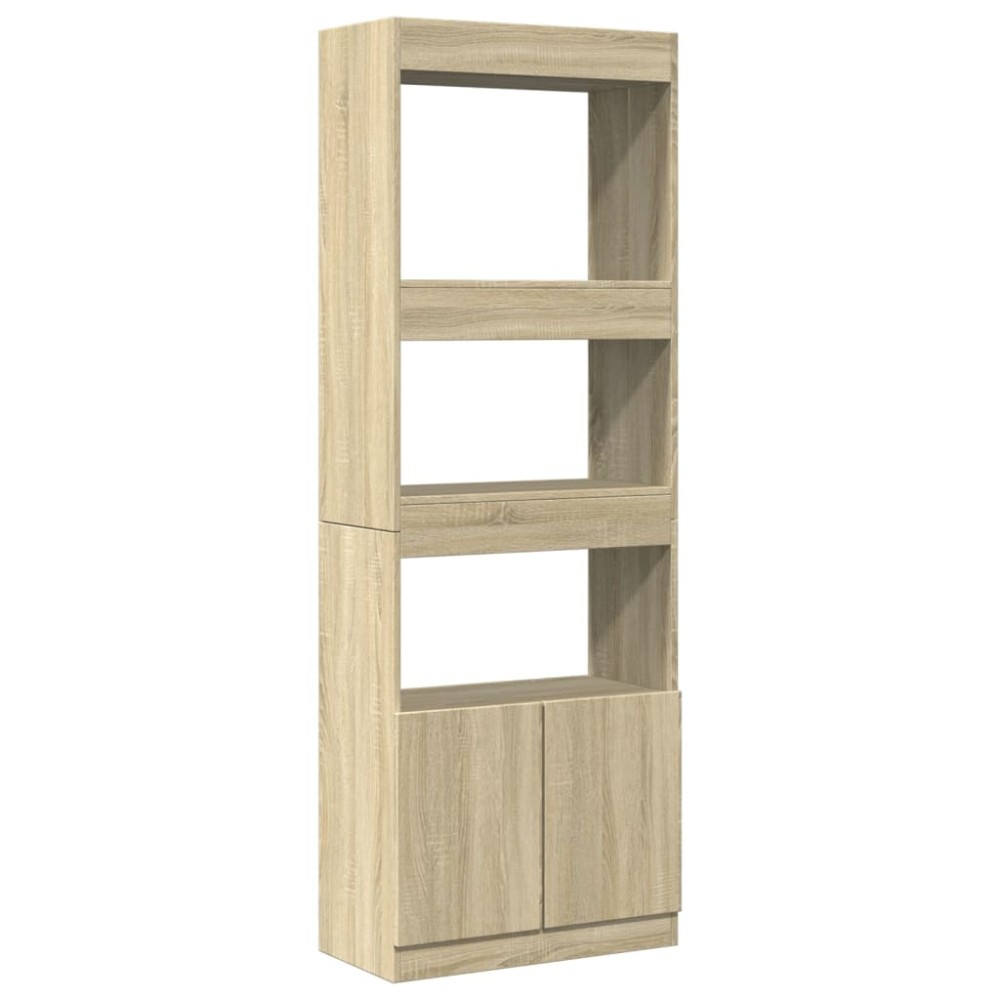vidaXL Dulap înalt, stejar sonoma, 63x33x180 cm, lemn prelucrat