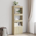 vidaXL Dulap înalt, stejar sonoma, 63x33x180 cm, lemn prelucrat vidaXL Dulap înalt, stejar sonoma, 63x33x180 cm, lemn prelucrat