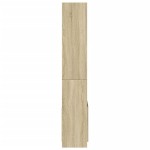 vidaXL Dulap înalt, stejar sonoma, 63x33x180 cm, lemn prelucrat vidaXL Dulap înalt, stejar sonoma, 63x33x180 cm, lemn prelucrat