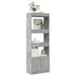 vidaXL Dulap înalt, gri beton, 63x33x180 cm, lemn prelucrat vidaXL Dulap înalt, gri beton, 63x33x180 cm, lemn prelucrat