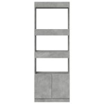 vidaXL Dulap înalt, gri beton, 63x33x180 cm, lemn prelucrat vidaXL Dulap înalt, gri beton, 63x33x180 cm, lemn prelucrat