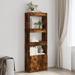 vidaXL Dulap înalt, stejar fumuriu, 63x33x180 cm, lemn prelucrat vidaXL Dulap înalt, stejar fumuriu, 63x33x180 cm, lemn prelucrat