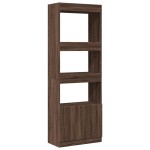 vidaXL Dulap înalt, stejar maro, 63x33x180 cm, lemn prelucrat vidaXL Dulap înalt, stejar maro, 63x33x180 cm, lemn prelucrat