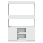 vidaXL Dulap înalt, alb, 92x33x140 cm, lemn prelucrat vidaXL Dulap înalt, alb, 92x33x140 cm, lemn prelucrat