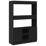 vidaXL Dulap înalt, negru, 92x33x140 cm, lemn prelucrat vidaXL Dulap înalt, negru, 92x33x140 cm, lemn prelucrat