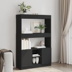 vidaXL Dulap înalt, negru, 92x33x140 cm, lemn prelucrat vidaXL Dulap înalt, negru, 92x33x140 cm, lemn prelucrat