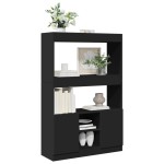 vidaXL Dulap înalt, negru, 92x33x140 cm, lemn prelucrat vidaXL Dulap înalt, negru, 92x33x140 cm, lemn prelucrat