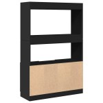 vidaXL Dulap înalt, negru, 92x33x140 cm, lemn prelucrat vidaXL Dulap înalt, negru, 92x33x140 cm, lemn prelucrat