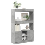 vidaXL Dulap înalt, gri beton, 92x33x140 cm, lemn prelucrat vidaXL Dulap înalt, gri beton, 92x33x140 cm, lemn prelucrat
