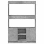 vidaXL Dulap înalt, gri beton, 92x33x140 cm, lemn prelucrat vidaXL Dulap înalt, gri beton, 92x33x140 cm, lemn prelucrat